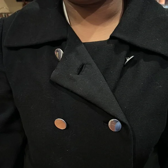 Black double button trench - Picture 7 of 7